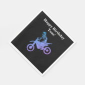 Serviette En Papier Motocross (Coin)