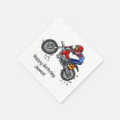 Serviette En Papier Motocross Dirt Bike Anniversaire Fête Personnalisé (Coin)