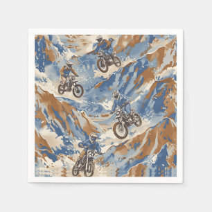 Serviette En Papier Motocross Dirt Vélo Anniversaire Fête Moto