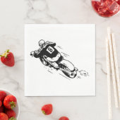 Serviette En Papier Motocross Rider (En situation)