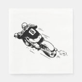 Serviette En Papier Motocross Rider (Devant)