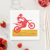 Serviette En Papier Motocross Rider (En situation)