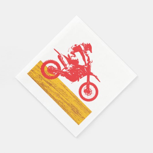 Serviette En Papier Motocross Rider (Coin)