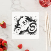 Serviette En Papier Motocross Sport Concurrentiel Motorcycle Course (En situation)