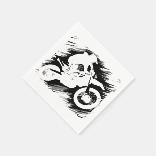 Serviette En Papier Motocross Sport Concurrentiel Motorcycle Course (Coin)