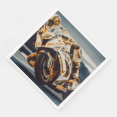 Serviette En Papier Motocycle (Coin)