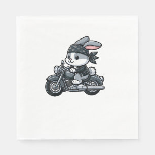 Serviette En Papier Motocyclette de lapin pour animal de compagnie amu