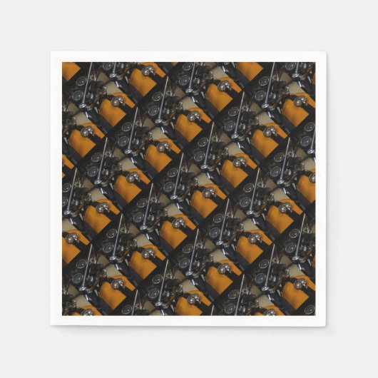 Serviette En Papier Motocyclette Motard (Devant)