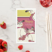 Serviette En Papier Motoneige Avec Rayures (En situation)