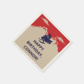 Serviette En Papier Motoneige Hiver Thématique Garçons fête d'annivers (Coin)