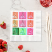 Serviette En Papier Motoneige Pop Art cool (En situation)