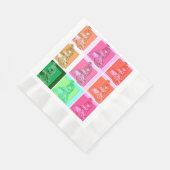 Serviette En Papier Motoneige Pop Art cool (Coin)