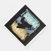 Serviette En Papier Motoneige Retro Style Motoneige (Coin)