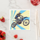 Serviette En Papier Motorcross Rider (En situation)