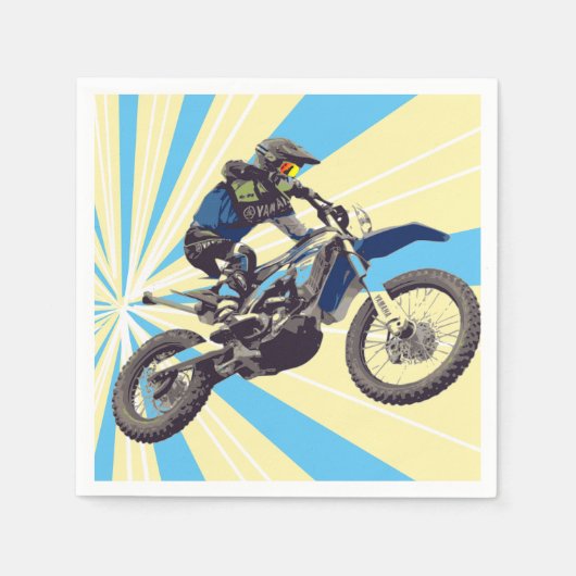 Serviette En Papier Motorcross Rider (Devant)