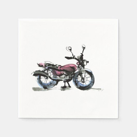 Serviette En Papier Motorcycle (Devant)