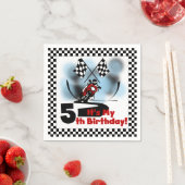 Serviette En Papier Motorcycle Racing 5e Anniversaire Papier serviette (En situation)
