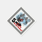 Serviette En Papier Motorcycle Racing 5e Anniversaire Papier serviette (Coin)
