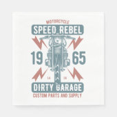 Serviette En Papier Motorcycle Speed Rebel 1965 (Devant)