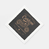 Serviette En Papier Motos personnalisées (Coin)