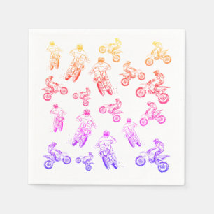 Serviette En Papier Motosport, Croix de Dirt