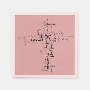 Serviette En Papier Mots chrétiens