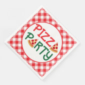 Serviette En Papier Mots de soirée pizza mignonne (Coin)