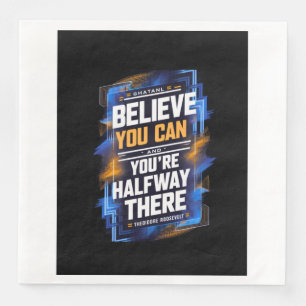 Serviette En Papier Mots motivants