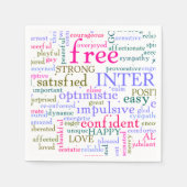 Serviette En Papier Mots stimulants (Devant)