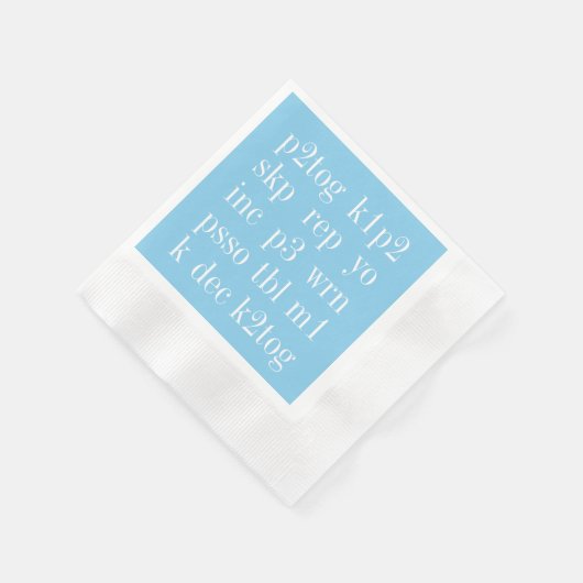 Serviette En Papier MOTS tricots Papier à Cocktail en conserve Napkins (Coin)