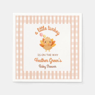 Serviette En Papier Mouchoir de fête pour Baby Shower Petit dindon