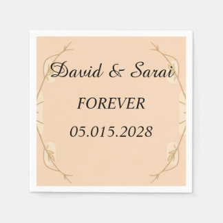 Serviette En Papier Mouchoir de mariage botanique élégant de luxe