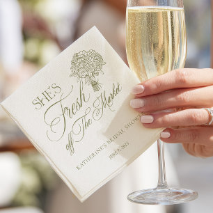 Serviette En Papier Mouchoir en papier de mariage Elle est hors du mar