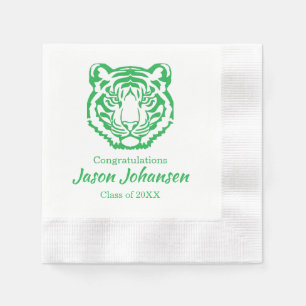 Serviette En Papier Mouchoir en papier diplômé école mascotte tigre ve