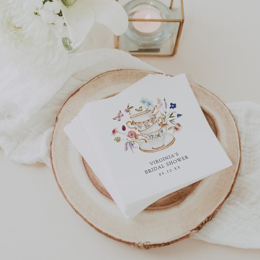 Serviette En Papier Mouchoir en papier du Tea Party