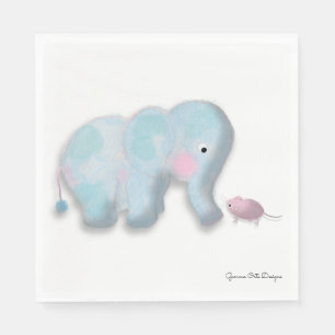 Serviette En Papier Mouchoir en papier éléphant mignon.