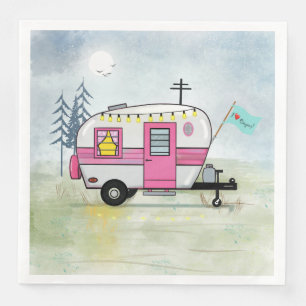 Serviette En Papier Mouchoir en papier J'adore camper