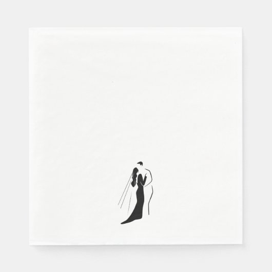 Serviette En Papier Mouchoir en papier - Mariage (Devant)