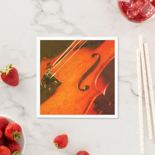 Serviette En Papier Mouchoir en papier musique instrumentale élégante (En situation)