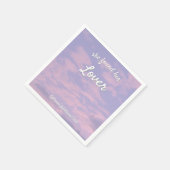 Serviette En Papier Mouchoirs amoureux de nuages de rêve (Coin)