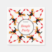 Serviette En Papier Mouchoirs Beagle (Devant)