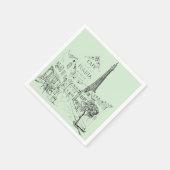 Serviette En Papier Mouchoirs Café Paris (Coin)