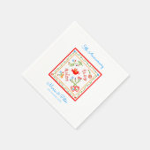 Serviette En Papier Mouchoirs d'amour de Valentine (Coin)