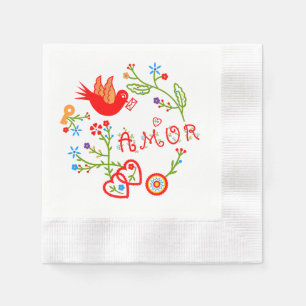 Serviette En Papier Mouchoirs d'amour de Valentine