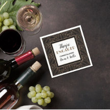 Mouchoirs de fête de fiançailles élégants !