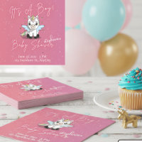 Mouchoirs de Fête de Naissance de Garçon Licorne M