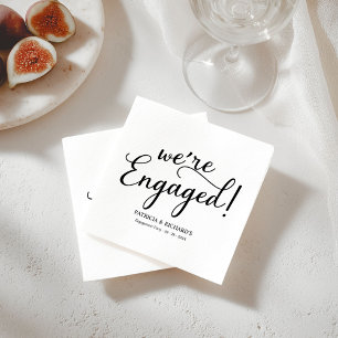 Serviette En Papier Mouchoirs de fête « Nous sommes fiancés » minimali
