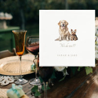 Mouchoirs de mariage personnalisés pour animaux II