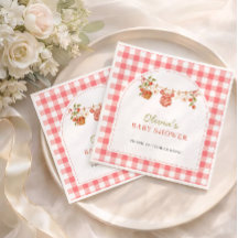 Mouchoirs de table pour Baby Shower The Apple of O
