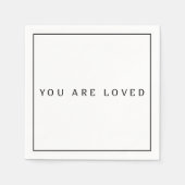 Serviette En Papier Mouchoirs en papier aimés, cocktail standard (Devant)